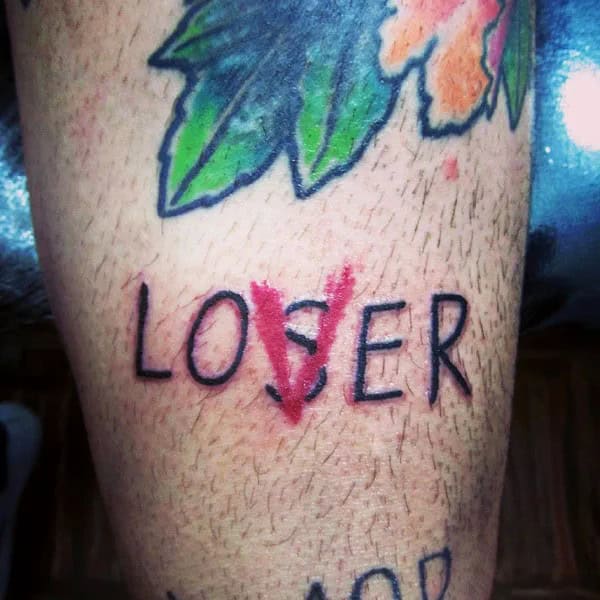 Evil Loser Lover tattoo