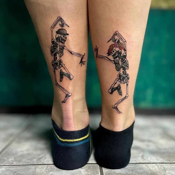 Skeleton Couple Tattoo