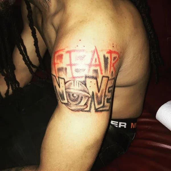 Fear None Skull Tattoo