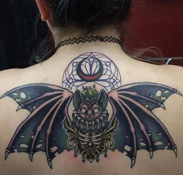 Bat Tattoo On Hand