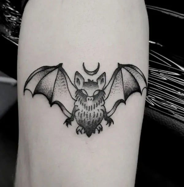 Bat Tattoo On Hand