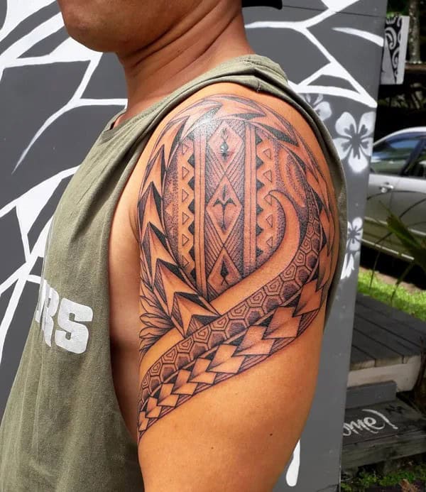 Polynesian Arm Tattoo