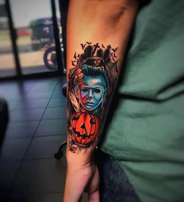 Old School Horror Tattoo