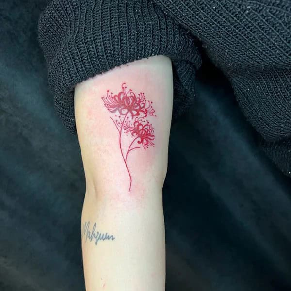 Demon Slayer Spider Lily Tattoo