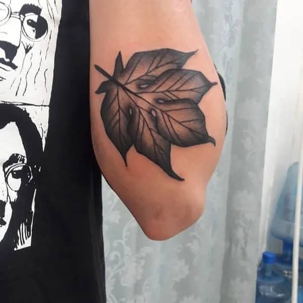 Traditional Leaf Tattoo