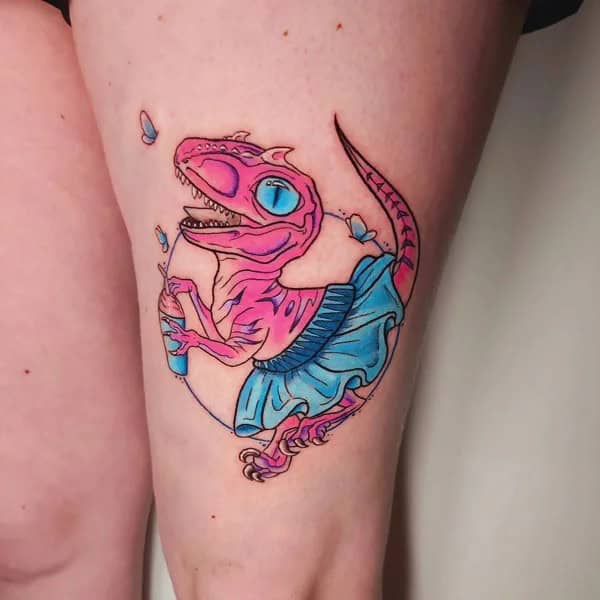 Cute Dinosaur Tattoo