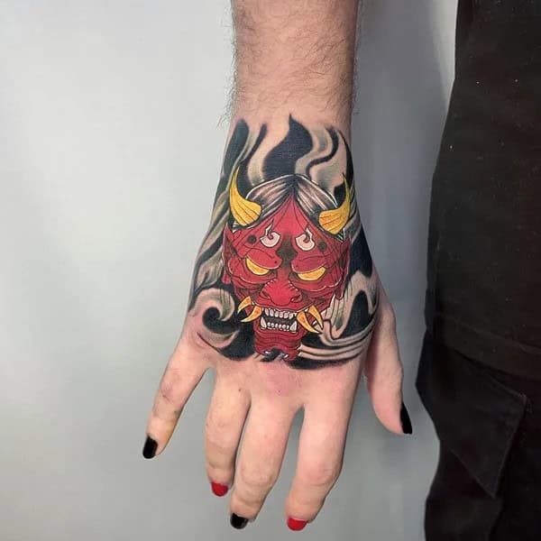 Oni Hand Tattoo