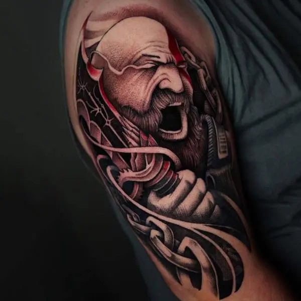 Kratos God Of War Tattoo