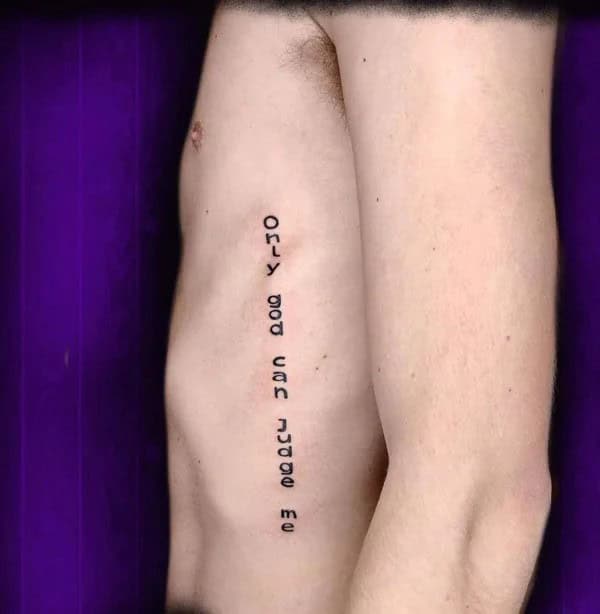 More Unique “Only God Can Judge Me” Tattoos To Take Inspiration From