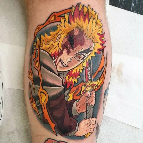 Anime Foot Tattoo