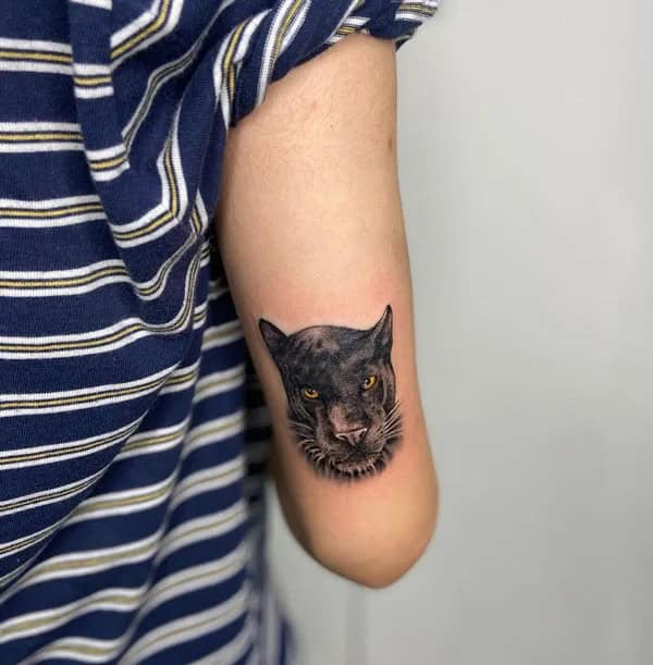 Black Panther Arm Tattoo