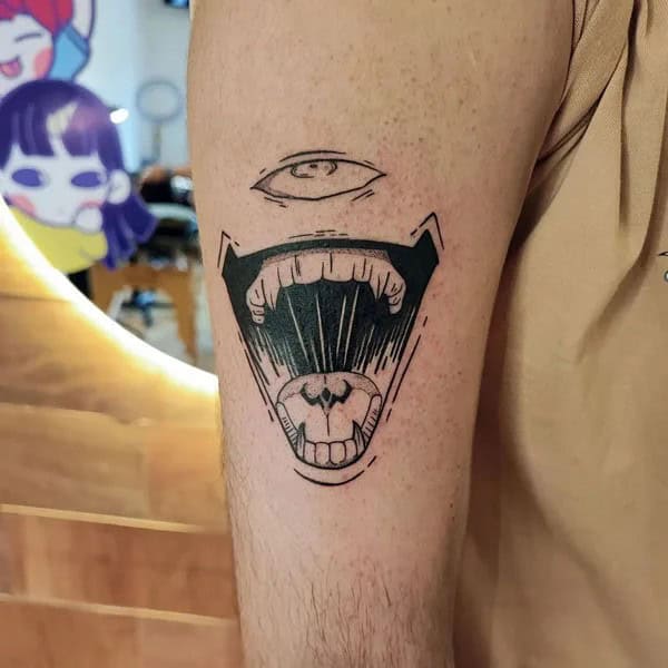 “Jujutsu Kaisen” Neck Tattoo