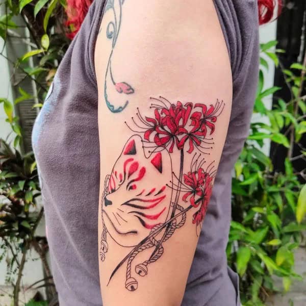 Demon Slayer Spider Lily Tattoo