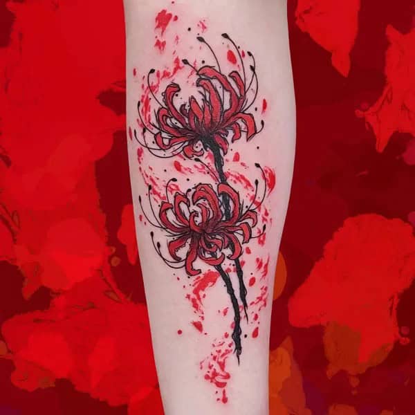 Red Spider Lily Tattoo