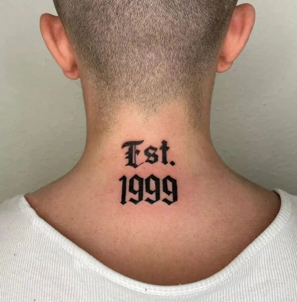 Est 1999 tattoo