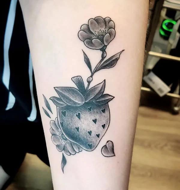 More Designs of Strawberry Tattoos To Check Out This Instant