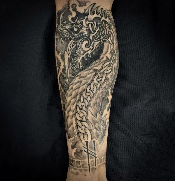 Viking Dragon Tattoo