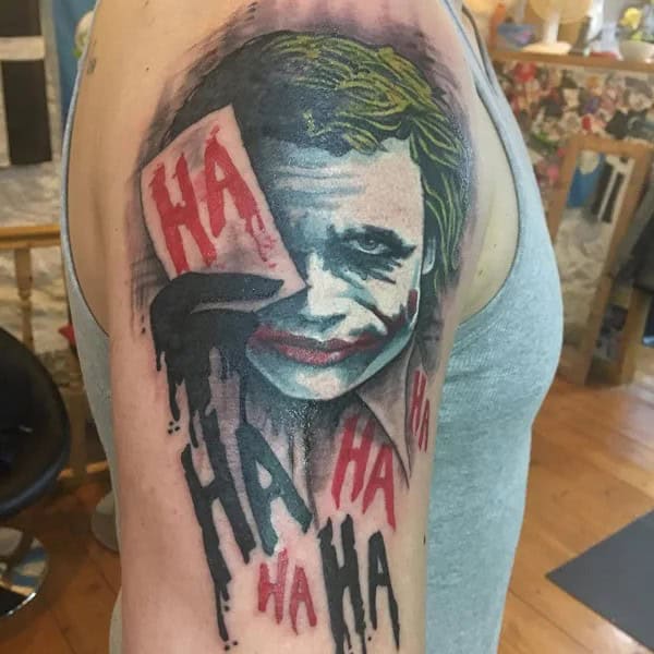 Joker Hahaha Tattoo