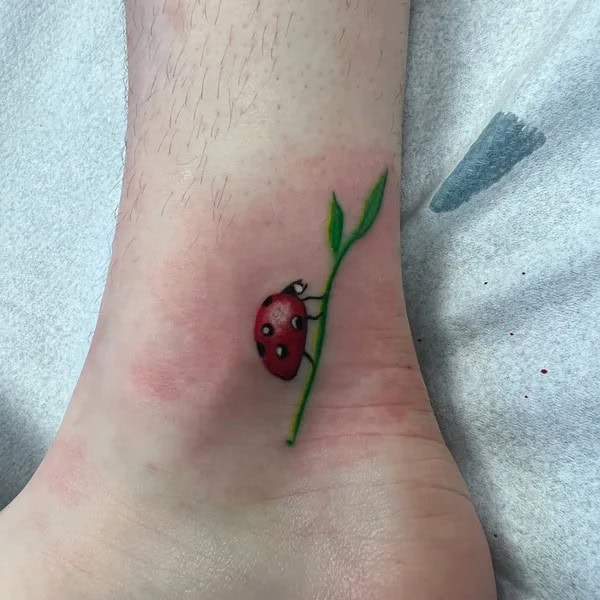 Cute Ladybug Tattoo