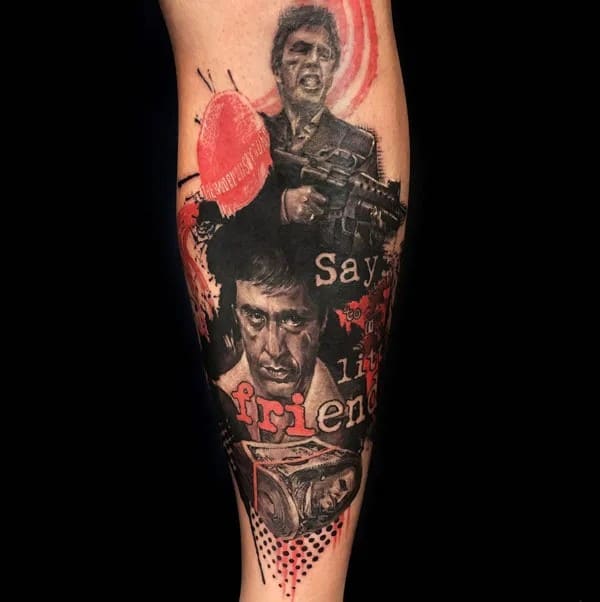 Al Pacino Scarface Tattoo