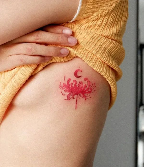 Small Spider Lily Tattoo