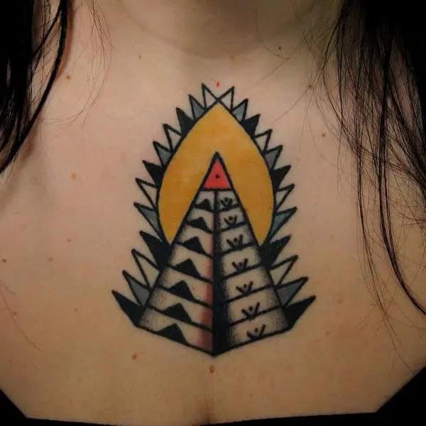 Traditional Pyramid Tattoo