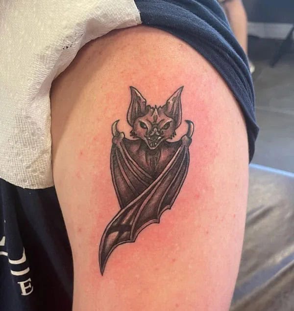 Bat Tattoo On Hand