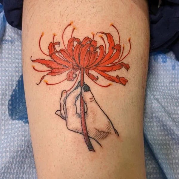 Demon Slayer Spider Lily Tattoo