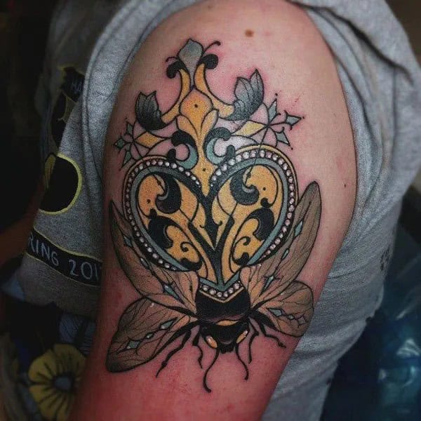 Vintage Bee tattoo