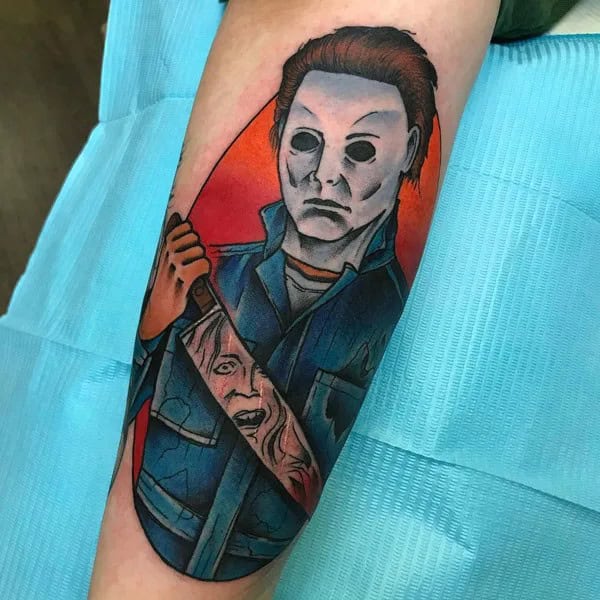 Michael Myers House Tattoo