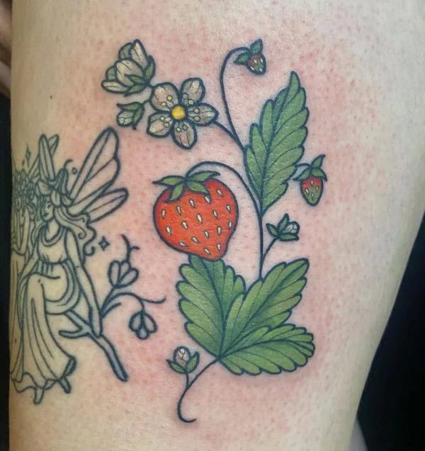 Strawberry Vine Tattoo