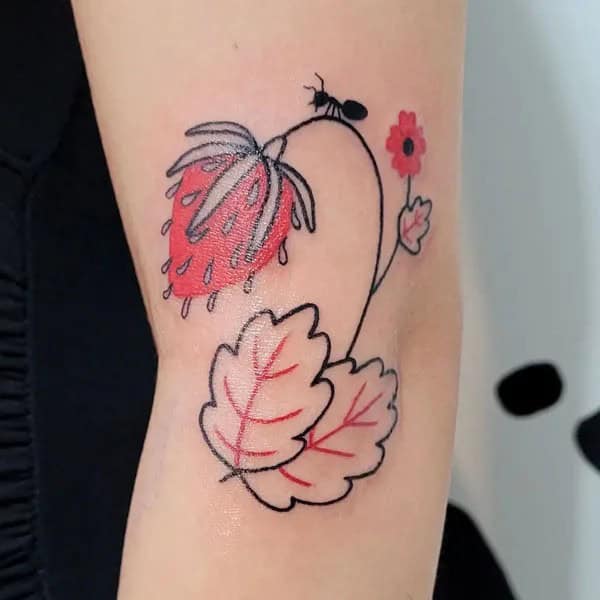 More Designs of Strawberry Tattoos To Check Out This Instant