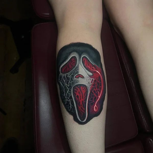 Ghostface Tattoo On Arm