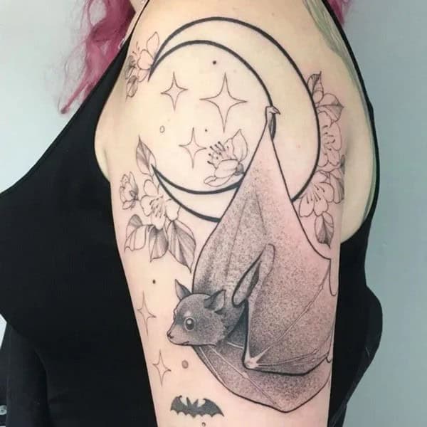 Bat Tattoo On Hand