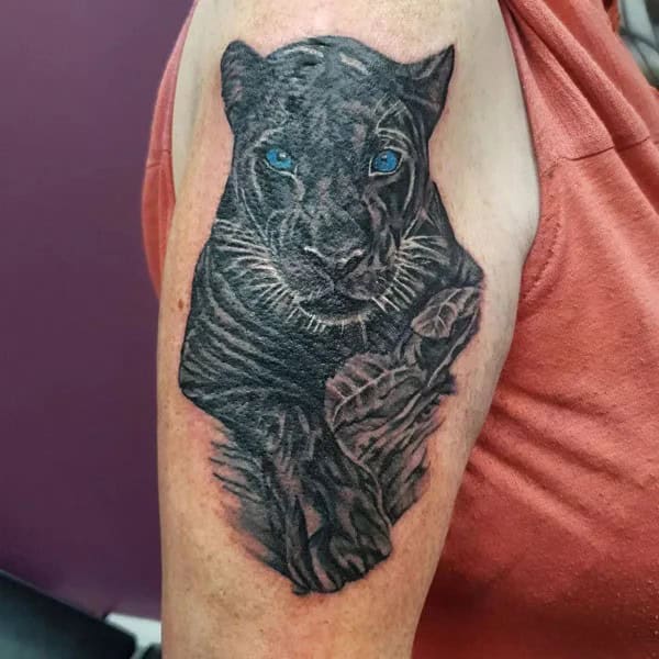 Black Panther Arm Tattoo