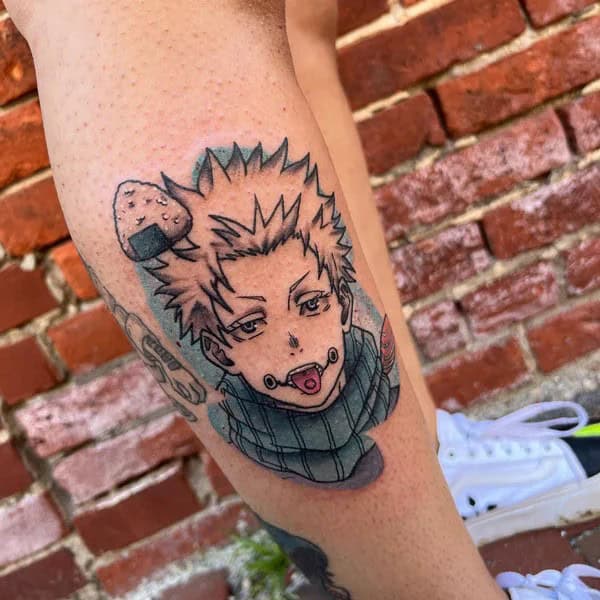 “Jujutsu Kaisen” Leg Tattoo