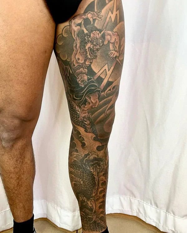 Oni Dragon Tattoo