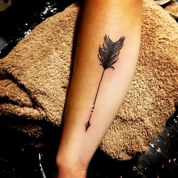 Arrow Semicolon Tattoo