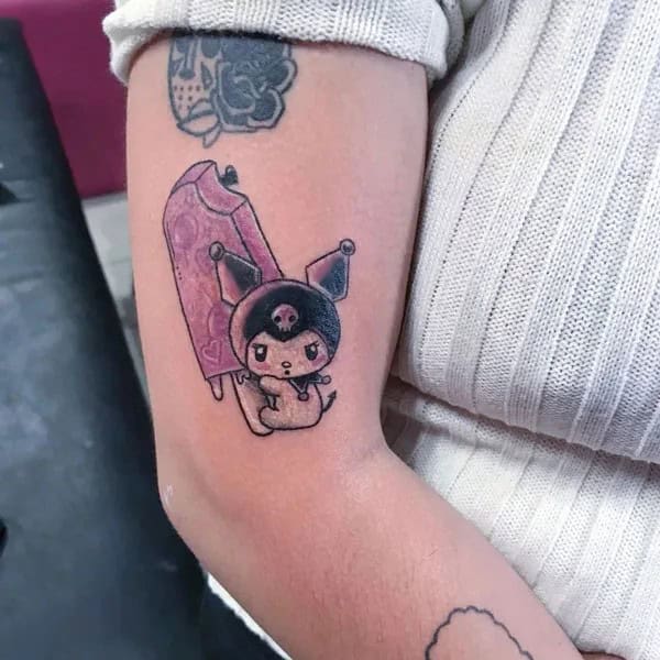 Ankle Hello Kitty Tattoo