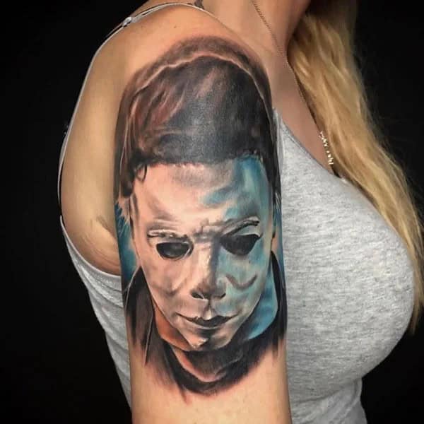 Michael Myers House Tattoo