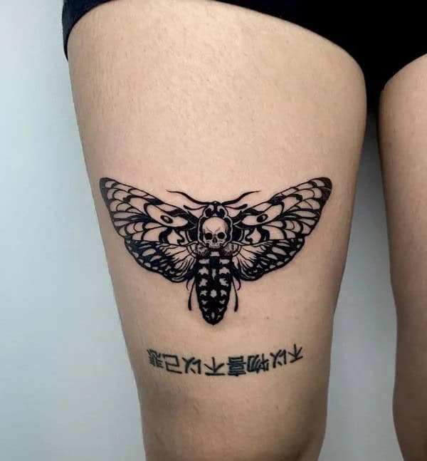 More Death Moth Tattoos That Can’t Be Ignored!