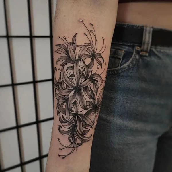 Demon Slayer Spider Lily Tattoo