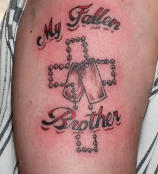 RIP Cross Tattoo for Brother