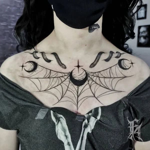 Spider Web Prison Tattoo