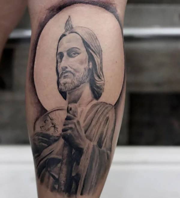 San Judas Flag Tattoo