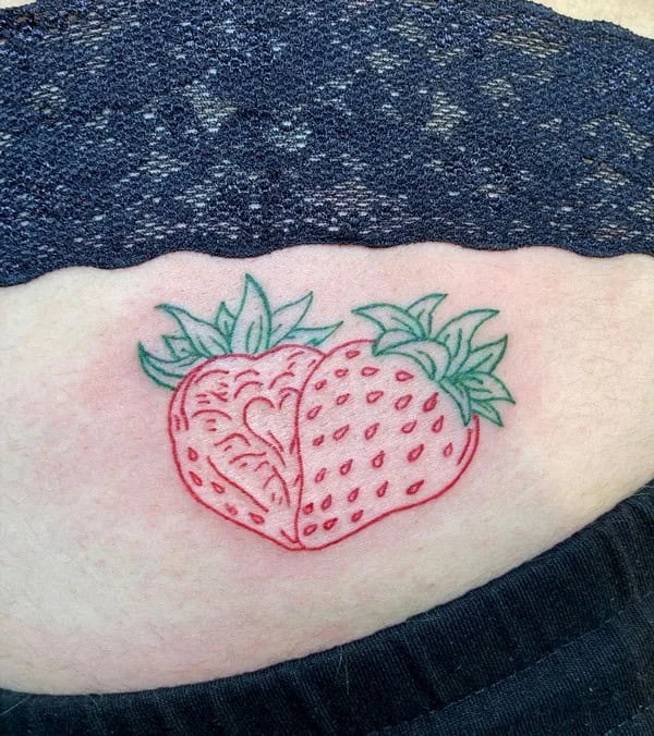 More Designs of Strawberry Tattoos To Check Out This Instant