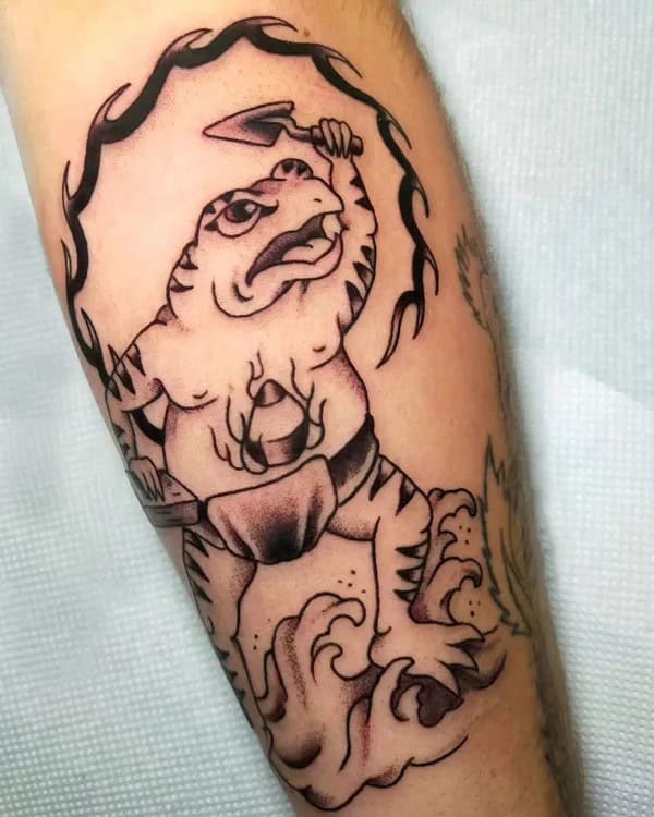 Japanese Frog Tattoo