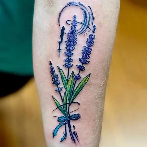 Color Lavender Tattoo