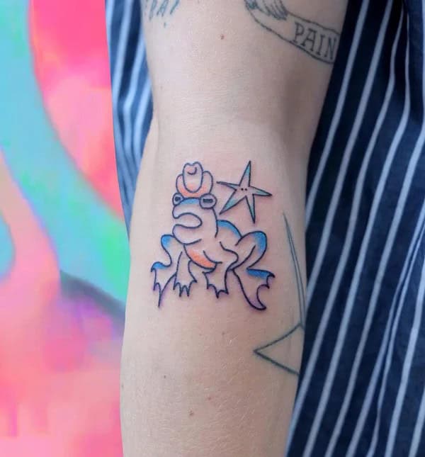 Simple Frog Tattoo