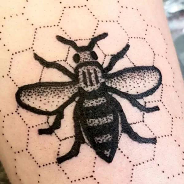 Manchester Bee Tattoo